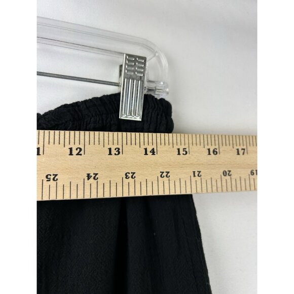 OH MY GAUZE Skirt Size 1 Crinkle Mermaid Flared Maxi A-Line Elastic Waist Black - Picture 5 of 11